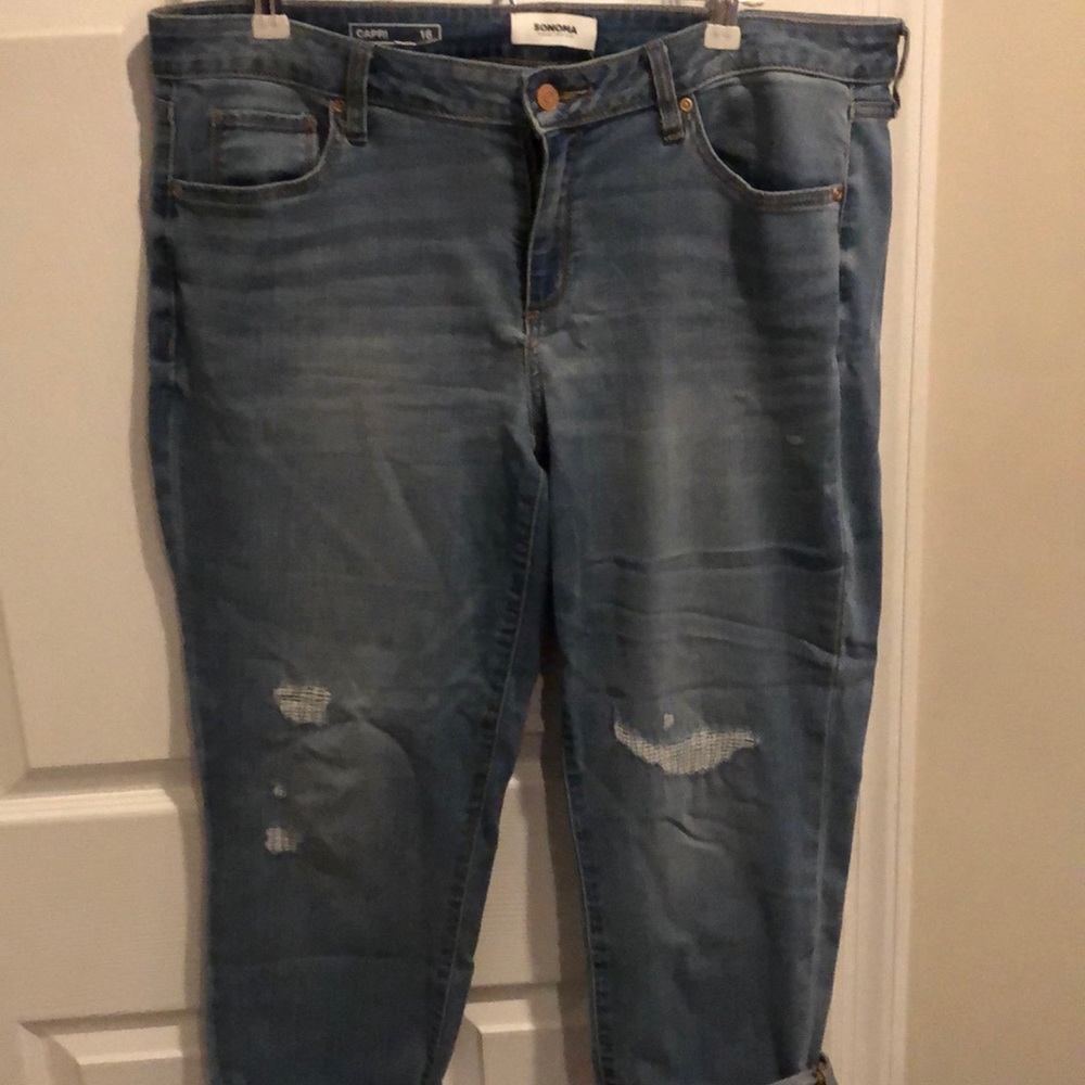 Sonoma Boyfriend Capri Jeans